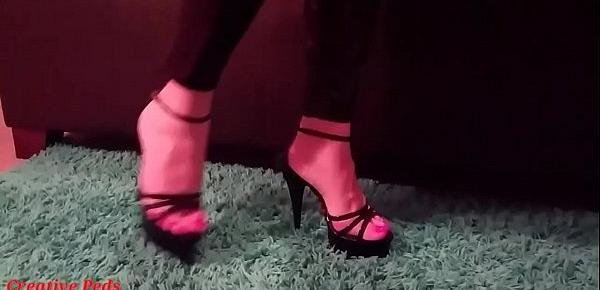  My Sexy Size 10 Feet In High Heel Stilettos A little Foot Teasing